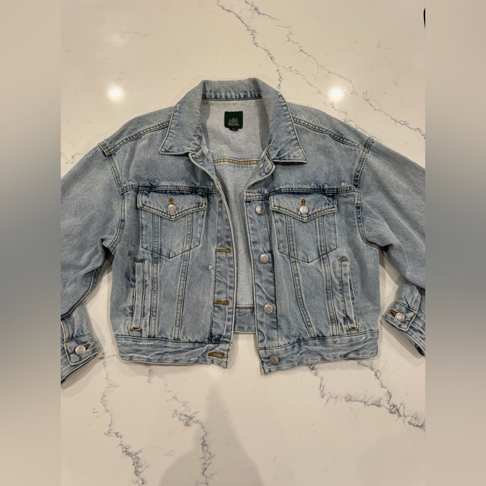 Wild Fable Light Blue Denim Jean Jacket - Size M